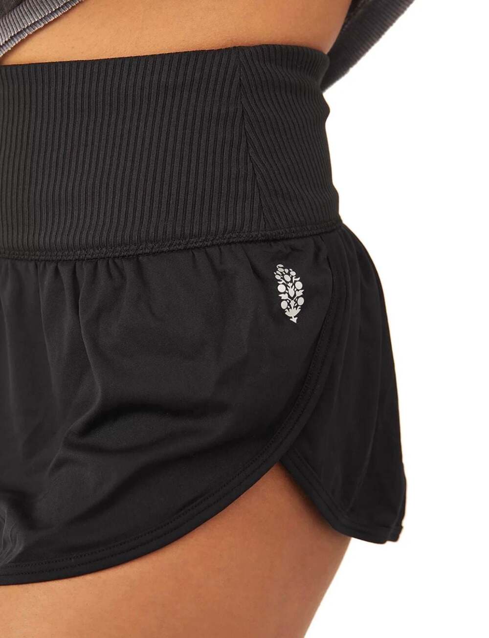 Free People Movement Women's Black Elastic Waist Pull-on Game Time Shorts Sz XL